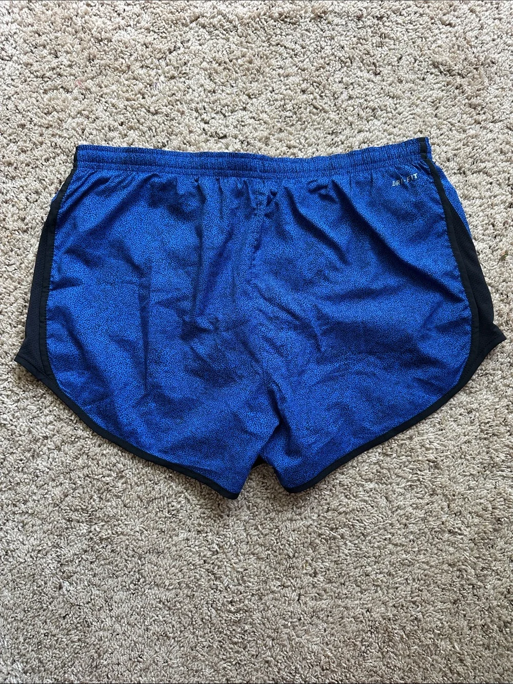 Nike Dri-Fit Running Shorts, royal blue with black, Size M - Picture 2 of 7